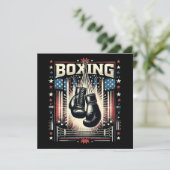 アメリカ国旗のボクシング動揺して – ボクサーヴィンテージボ 招待状 (スタンド正面)