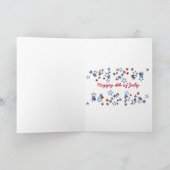 アメリカ国旗のポケット カード (内部)