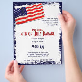 アメリカ国旗のポップシクルの民俗 チラシ (手)