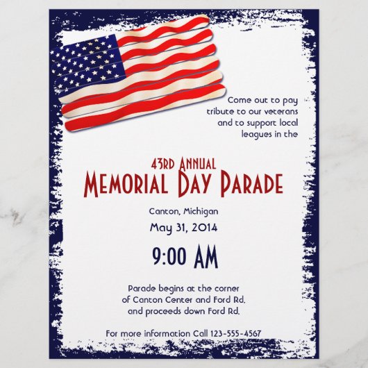 アメリカ国旗のポップシクルの民俗 チラシ (正面)