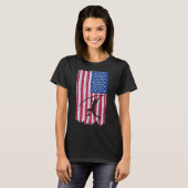 アメリカ国旗のポール・ヴォールト Tシャツ (正面フル)