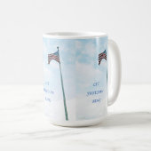 アメリカ国旗のマグカップ コーヒーマグカップ (正面右)