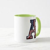 アメリカ国旗のマグカップ。 マグカップ (正面右)