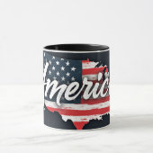 アメリカ国旗のマグカップ マグカップ (中央)