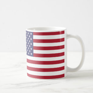 「アメリカ国旗のマグカップ – 愛国的なスターとストライプC コーヒーマグカップ