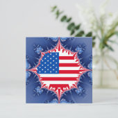 アメリカ国旗のマンデルブロー 招待状 (スタンド正面)