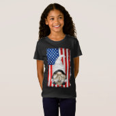 アメリカ国旗のモチーフ，退役軍人おもしろい愛国的Gn Tシャツ (正面フル)