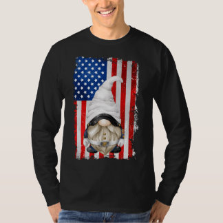 アメリカ国旗のモチーフ，退役軍人おもしろい愛国的Gn Tシャツ