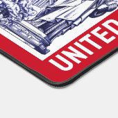 アメリカ国旗のモニュメントイラストレーション土産 デスクマット (コーナー)