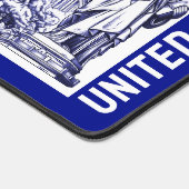 アメリカ国旗のモニュメントイラストレーション土産 デスクマット (コーナー)