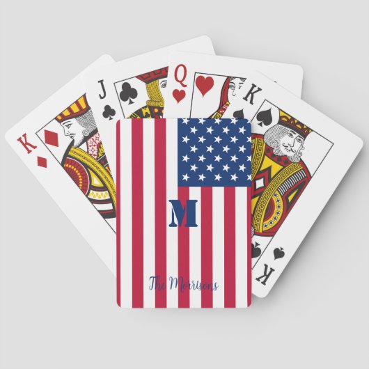 アメリカ国旗のモノグラムの姓 トランプ (裏面)
