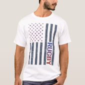 アメリカ国旗のラグビー Tシャツ (正面)