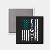 アメリカ国旗のリボン自殺防止戦争と戦う マグネット (正面/裏面)
