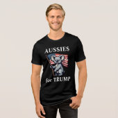 アメリカ国旗のルーシズのトランプ・コアラ トライブレンドＴシャツ (正面全面)