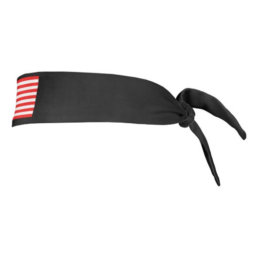 アメリカ国旗のロゴ付き愛国的なスポーツのヘッドバンド タイヘッドバンド (回転90)