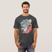 アメリカ国旗のワシ Tシャツ (正面フル)