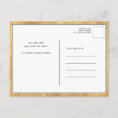 アメリカ国旗のヴィンテージドラム7月4日お祝い インビテーションポストカード (裏面)