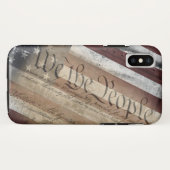 アメリカ国旗のヴィンテージ Case-Mate iPhoneケース (裏面(横))