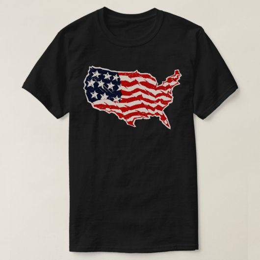 アメリカ国旗のヴィンテージ Tシャツ (デザイン正面)