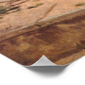 アメリカ国旗の下にアブラハム・リンカーン大統領 ポスター (角)