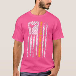 アメリカ国旗の世界のmmaク最高のックボクシングおばあちゃん tシャツ
