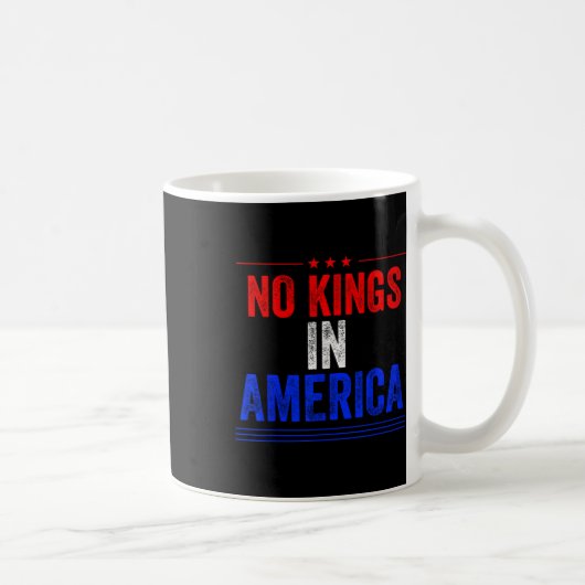 アメリカ国旗の中に王がいないこと救、民主主義に抗議12 コーヒーマグカップ (右)