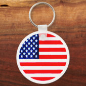 アメリカ国旗の丸Tdheミュージアムザズル キーホルダー (正面)