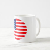 アメリカ国旗の丸Tdheミュージアムザズル コーヒーマグカップ (正面右)