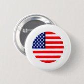 アメリカ国旗の丸Tdheミュージアムザズル 缶バッジ (正面&裏面)