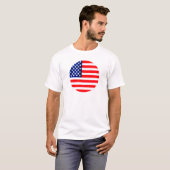 アメリカ国旗の丸Tdheミュージアムザズル Tシャツ (正面フル)