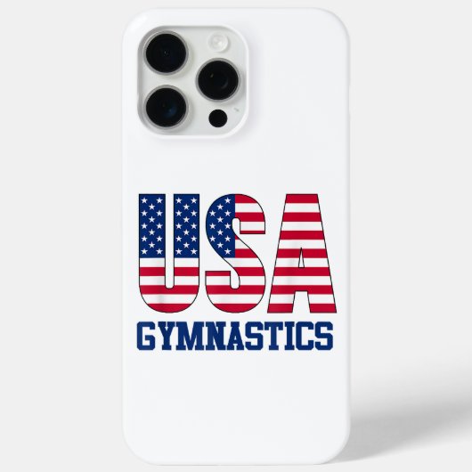 アメリカ国旗の体操スポーツ付きアメリカ Case-Mate iPhoneケース (裏面)