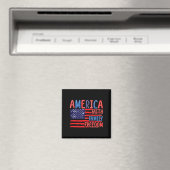 アメリカ国旗の信仰家族の自由7月Indの4th マグネット (インサイチュ (食洗機))