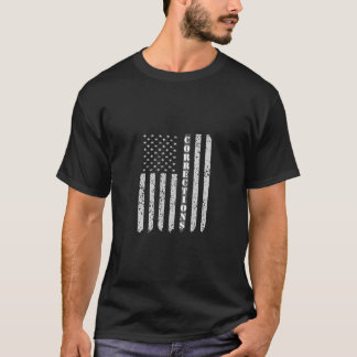 アメリカ国旗の修正オフィシャルシャツシングレー Tシャツ