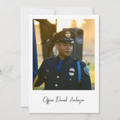 アメリカ国旗の卒業パーティーへの招待 招待状 (裏面)