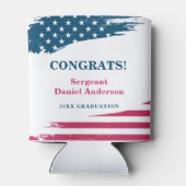 アメリカ国旗の卒業党のクーラーボックス 缶クーラー (裏面)