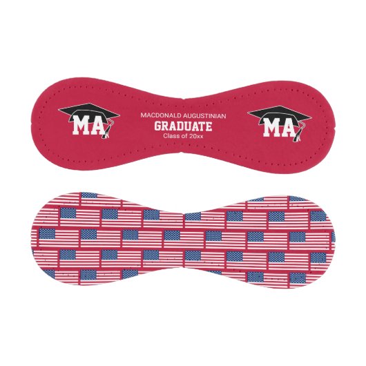 アメリカ国旗の卒業生 野球ボール (パネル)