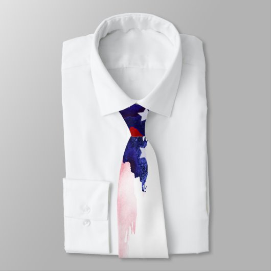 *~*アメリカ国旗の古い栄光と愛国心のある抽象芸術 ネクタイ (タイ)