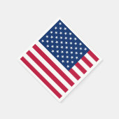 アメリカ国旗の国の旅行 スタンダードカクテルナプキン (角)