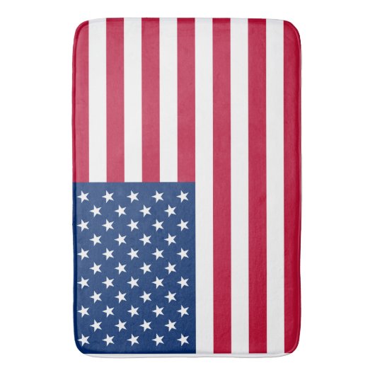 アメリカ国旗の国の旅行 バスマット (正面縦)