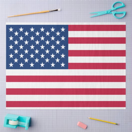 アメリカ国旗の国の旅行 薄葉紙 (クラフト)