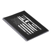 アメリカ国旗の大工ツール木工職人 ノートブック (右側)