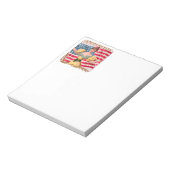 アメリカ国旗の女性の自由の独立 ノートパッド (回転)