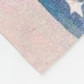 アメリカ国旗の女性の自由の独立 フリースブランケット (角)