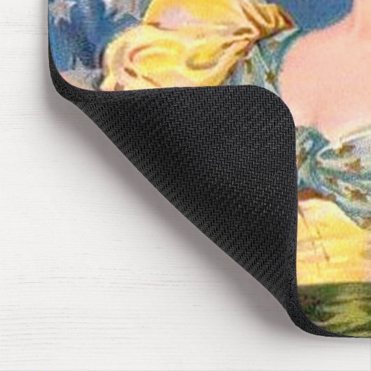 アメリカ国旗の女性の自由の独立 マウスパッド (コーナー)