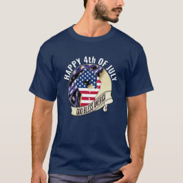 アメリカ国旗の家族7月4日 Tシャツ