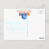 アメリカ国旗の帆船航海の ポストカード (裏面)