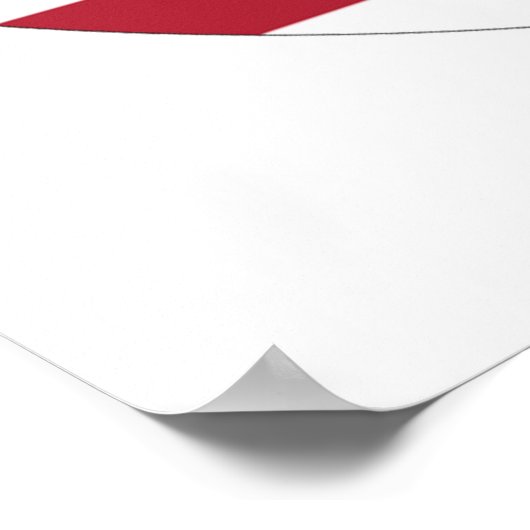 アメリカ国旗の平和サイン ポスター (角)