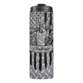 アメリカ国旗の平和整備士ツール熱タンブラー タンブラー (正面)