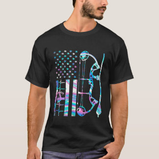 アメリカ国旗の弓矢おもしろい Tシャツ