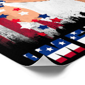 アメリカ国旗の愛国心を振りかけるメリカベ塩 ポスター (角)